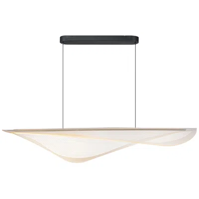 Et2 Manta 47" Wide Black Led Linear Pendant