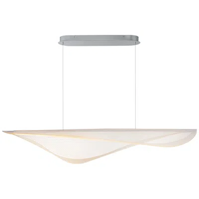 Et2 Manta 47" Wide Polished Chrome Led Linear Pendant