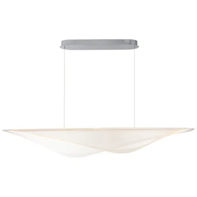 Et2 Manta 59" Wide Polished Chrome Led Linear Pendant