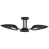 Et2 Marsh 3-light Led Semi-flush Mount Black