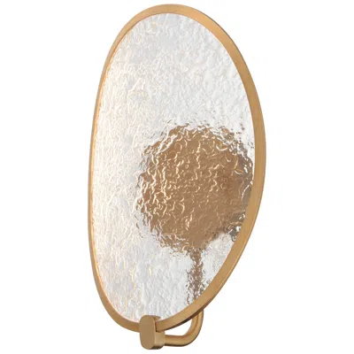 Et2 Moonscapes 13 1/2" High Brushed Champagne Wall Sconce