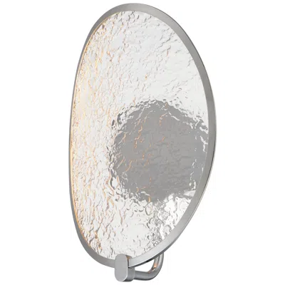 Et2 Moonscapes 13 1/2" High Polished Chrome Wall Sconce In Gray