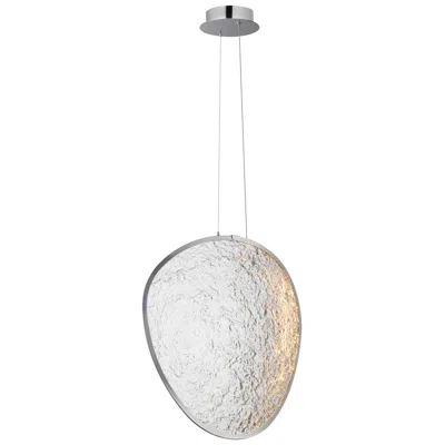 Et2 Moonscapes 17 3/4" High Polished Chrome Single Led Pendant