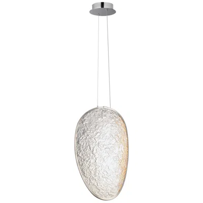 Et2 Moonscapes 20" High Polished Chrome Single Led Pendant