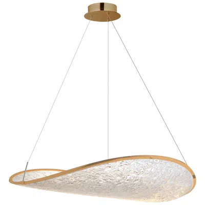 Et2 Moonscapes 22 1/2" W Brushed Champagne Single Led Pendant In Gold