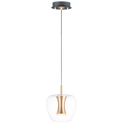 Et2 Newton 8 3/4" Wide Black Gold Led Mini Pendant Light