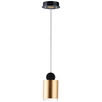 Et2 Nob 4" Wide Gold And Black Led Mini Pendant
