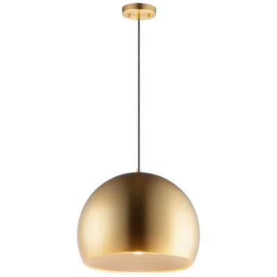 Et2 Palla 15 3/4" Wide Satin Brass Dome Led Pendant Light