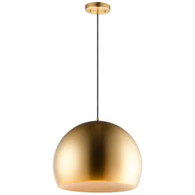 Et2 Palla 19 3/4" Wide Satin Brass Dome Led Pendant Light