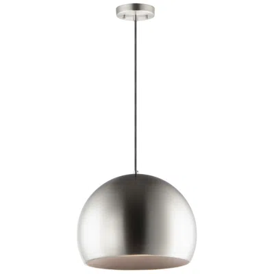 Et2 Palla 20" Wide Led Modern Gloss Silver Dome Pendant