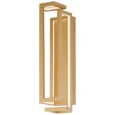 Et2 Penrose 24" Modern Gold Rectangular Led Wall Sconce