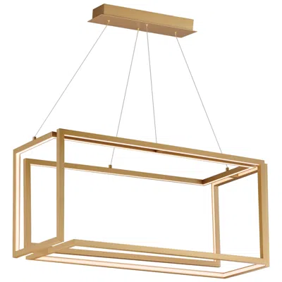 Et2 Penrose Led Linear Led Pendant In Brown