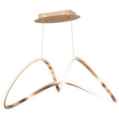 Et2 Perpetual Led Pendant In Brushed Champagne