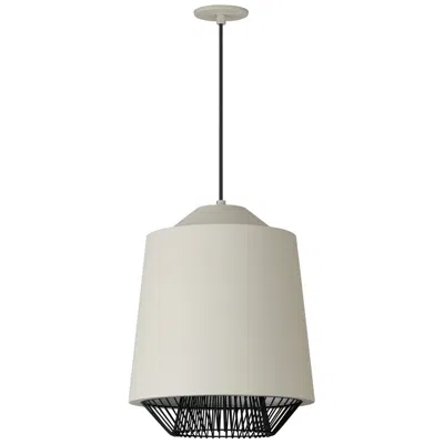 Et2 Phoenix 16" Gray/black Led Pendant