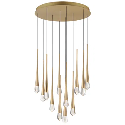 Et2 Pierce 12-light Led Pendant In Brown