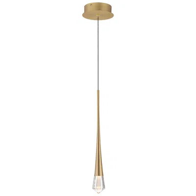 Et2 Pierce 2 1/4" Wide Gold Led Mini Pendant