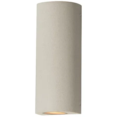 Et2 Pilar 13" High Sandstone  2-light Led Outdoor Wall Sconce - Cylind In Neutral