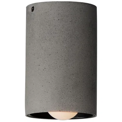 Et2 Pilar 7" High Greystone Led Flush Mount