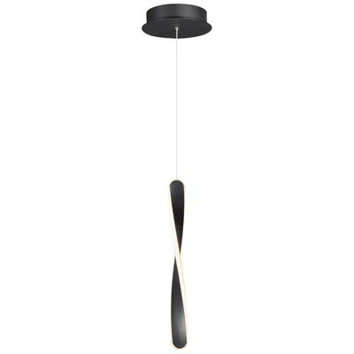 Et2 Pirouette 1 1/2" Wide Black Led Mini Pendant