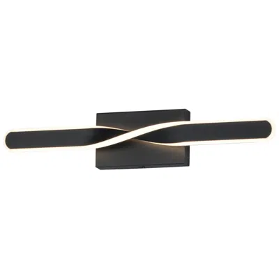 Et2 Pirouette 24" Wide Black Led 5cct Bath Vanity