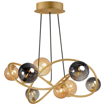 Et2 Planetary 33 3/4" Wide Gold 8-light Led Chandelier