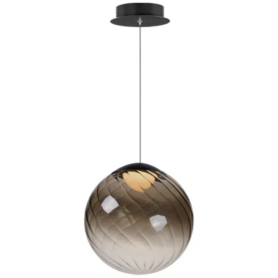 Et2 Planetary 9 3/4" Wide Smoke 1-light Led Pendant