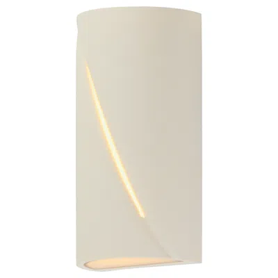 Et2 Puff 12" Chaulk White Led Outdoor Wall Sconce