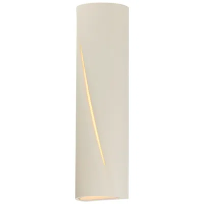 Et2 Puff 22" Chaulk White Led Outdoor Wall Sconce