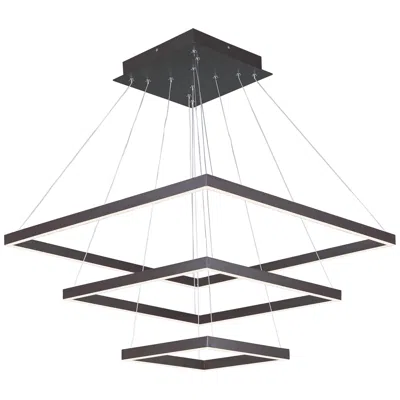 Et2 Quad 27 3/4" Wide Bronze Led Multi Light Pendant