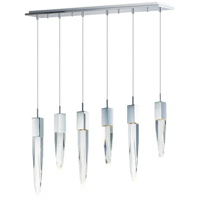 Et2 Quartz 39 1/4"w Nickel Led Kitchen Island Light Pendant