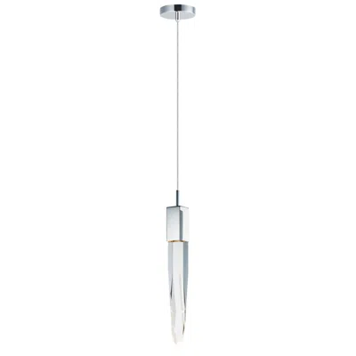 Et2 Quartz 4 3/4" Wide Polished Chrome Led Mini Pendant