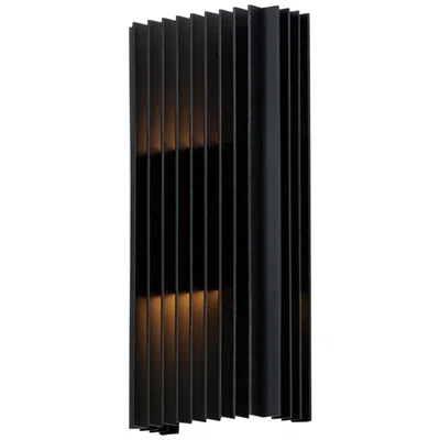Et2 Rampart 14" High Black Led Outdoor Wall Light