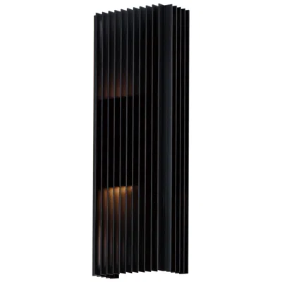 Et2 Rampart 22" High Matte Black 2-light Led Outdoor Wall Light