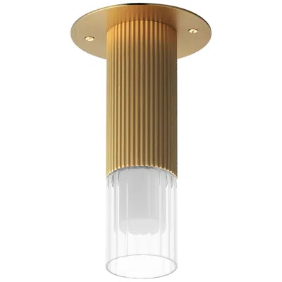 Et2 Reeds 8 1/2" High Gold Led Flush Mount
