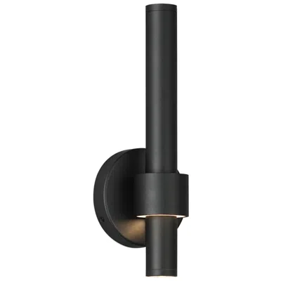 Et2 Reveal 14" Black Led Outdoor Wall Sconce