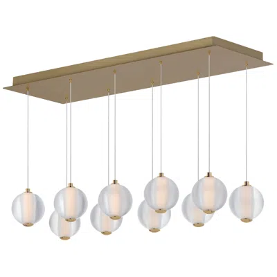 Et2 Rhythm 10-light Led Pendant Gold