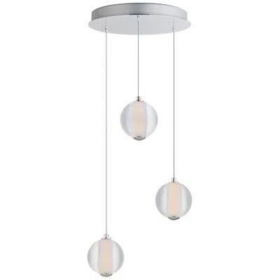 Et2 Rhythm 3-light Led Pendant Polished Chrome