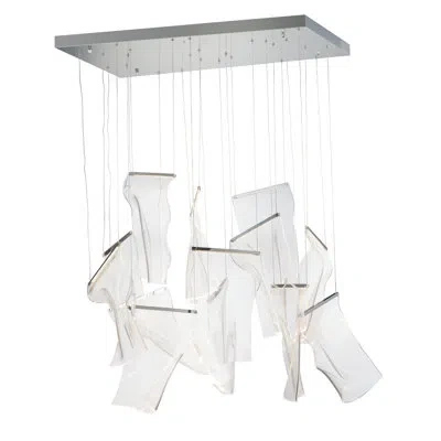 Et2 Rinkle 13-light 23.5" Wide Pendant Light In Polished Chrome
