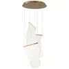 Et2 Rinkle 15 3/4" French Gold 3-light Led Multi Pendant