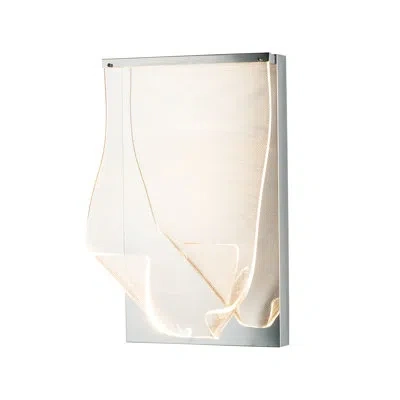 Et2 Rinkle 1-light 10" Wide Wall Sconce In Polished Chrome