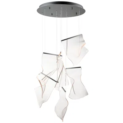 Et2 Rinkle 21 1/2"w Brushed Gunmetal Led Multi-light Pendant