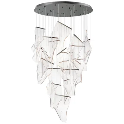 Et2 Rinkle 36 1/4"w Brushed Gunmetal 24-light Led Pendant