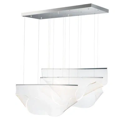 Et2 Rinkle 3-light 14.25" Wide Pendant Light In Polished Chrome