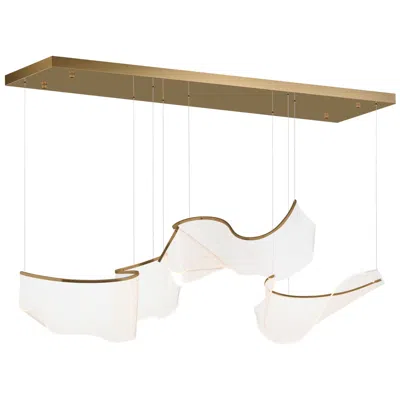Et2 Rinkle 57 1/2" Wide French Gold Led Linear Pendant