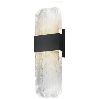 Et2 Rune 15 1/2" High Black Led Outdoor Wall Light