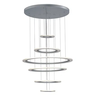Et2 Saturn Ii 6-light Led Pendant In Gray