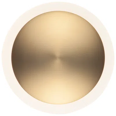 Et2 Saucer 7" High Gold Led Wall Sconce