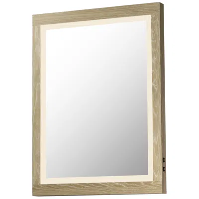 Et2 Sawyer 24" X 32" Oak Framed Led Mirror