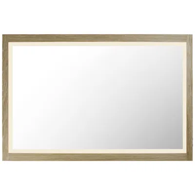 Et2 Sawyer 48" X 32" Oak Framed Led Mirror