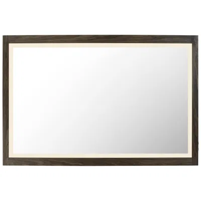 Et2 Sawyer 48" X 32" Walnut Framed Led Mirror